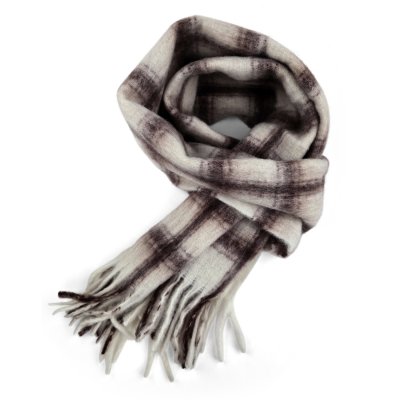 Skjerf - Gårda Rennell Check Wool Mix Scarf (beige)