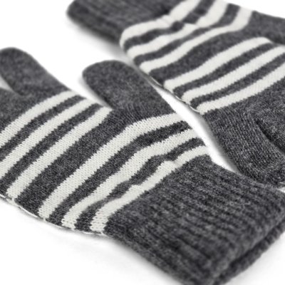 Hansker - Gårda Cavalese Knitted Wool Mix Gloves (grå/hvitt)