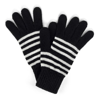 Hansker - Gårda Cavalese Knitted Wool Mix Gloves (svart/hvitt)