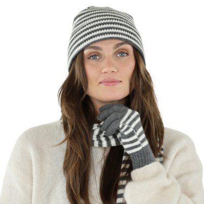 Hansker - Gårda Cavalese Knitted Wool Mix Gloves (grå/hvitt)