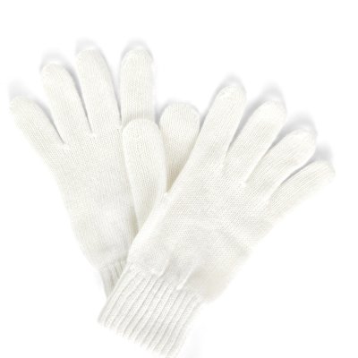 Hansker - Gårda Tolmin Knitted Wool Mix Gloves (hvit)
