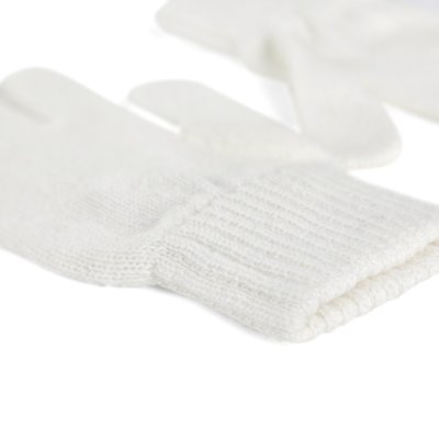 Hansker - Gårda Tolmin Knitted Wool Mix Gloves (hvit)
