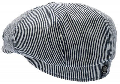 Sixpence / Flat cap - CTH Ericson Alan Candy Stripe (blå/hvit)