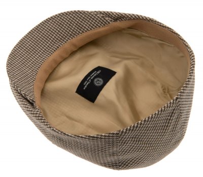 Sixpence / Flat cap - CTH Ericson Edward Pepita Ivy Cap (grønn/beige)