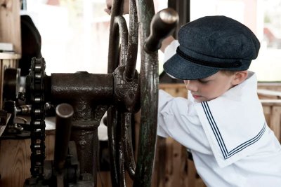 Sixpence / Flat cap - CTH Ericson Oscar Jr. Fiddler Cap (denim)