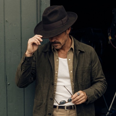 Hatter - Gårda Volterra Fedora Wool Hat (mørk brun)