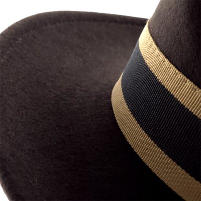 Hatter - Gårda Belluno Crushable Wool felt Fedora (brun)