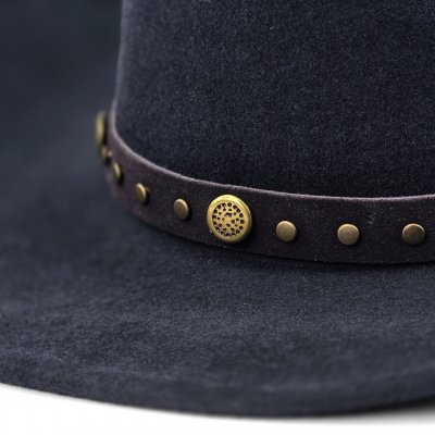 Hatter - Gårda Bowmont Crushable Wool felt Western hat (blå)