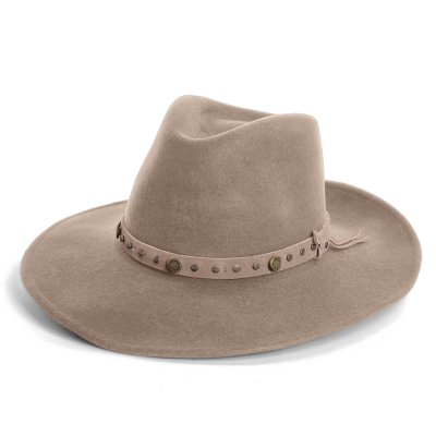 Hatter - Gårda Bowmont Crushable Wool felt Western hat (greige)