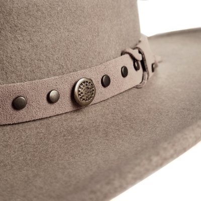 Hatter - Gårda Bowmont Crushable Wool felt Western hat (greige)