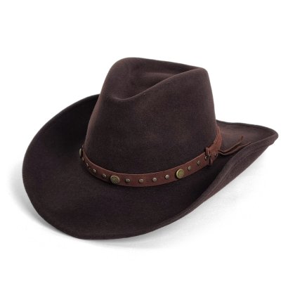 Hatter - Gårda Bowmont Crushable Wool felt Western hat (brun)