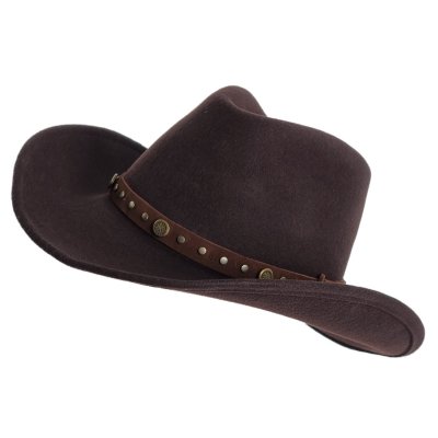 Hatter - Gårda Bowmont Crushable Wool felt Western hat (brun)