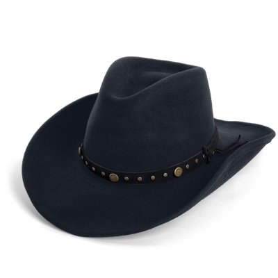 Hatter - Gårda Bowmont Crushable Wool felt Western hat (svart)