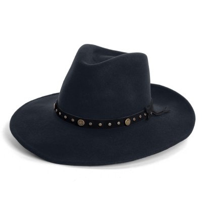 Hatter - Gårda Bowmont Crushable Wool felt Western hat (svart)