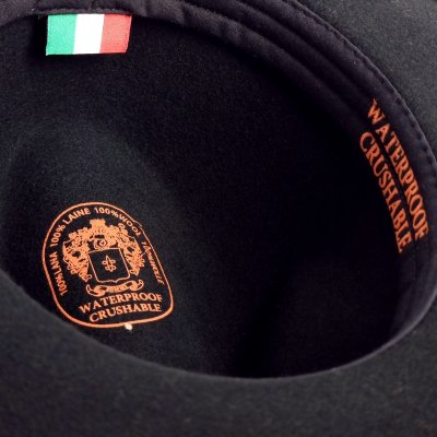 Hatter - Gårda Bowmont Crushable Wool felt Western hat (svart)