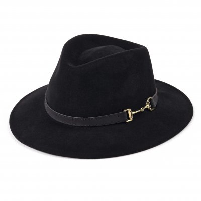 Hatter - Gårda Braga Wool felt Fedora (svart)