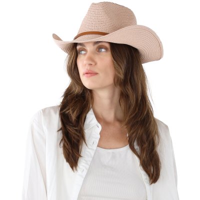 Stråhatt - Gårda Kos Western Hat (rosa)