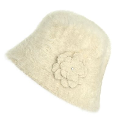 Hatter - Gårda Le Vigan Angora Bucket Hat (hvit)