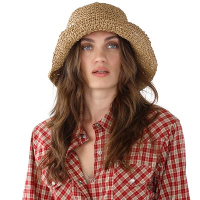 Stråhatt - Gårda Lisbon Bucket hat (kaki)