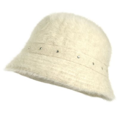 Hatter - Gårda Liskeard Angora Bucket Hat (hvit)