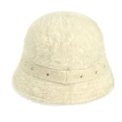 Hatter - Gårda Liskeard Angora Bucket Hat (hvit)