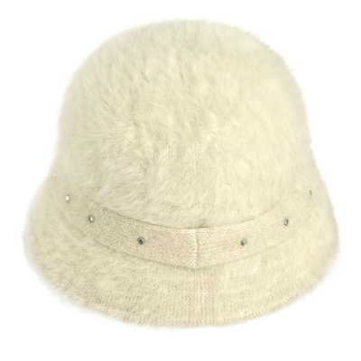 Hatter - Gårda Liskeard Angora Bucket Hat (hvit)