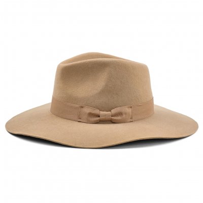 Hatter - Gårda Marcola Wide brimmed Fedora (beige)