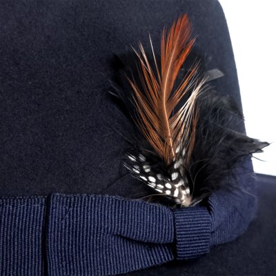 Hatter - Gårda Molinella Crushable Wool felt Fedora (blå)