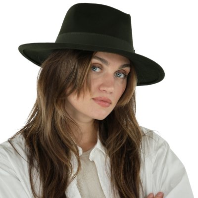 Hatter - Gårda Molinella Crushable Wool felt Fedora (grønn)