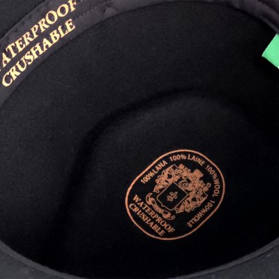 Hatter - Gårda Molinella Crushable Wool felt Fedora (svart)