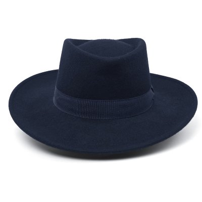 Hatter - Gårda Napoli Fedora Wool Hat (marineblå)