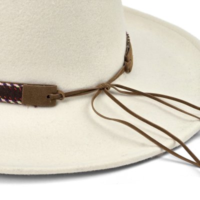 Hatter - Gårda Toquerville Crushable Wool felt Western hat (kremfarget)