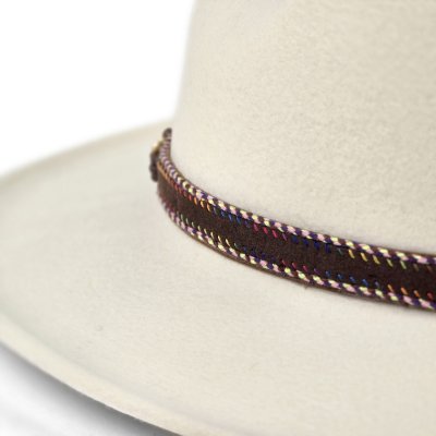 Hatter - Gårda Toquerville Crushable Wool felt Western hat (kremfarget)