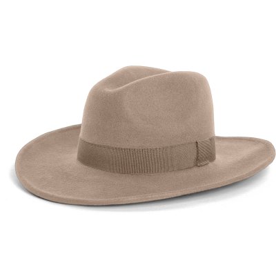 Hatter - Gårda Pocatello Crushable Wool felt Western hat (beige)