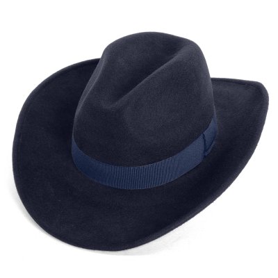 Hatter - Gårda Pocatello Crushable Wool felt Western hat (blå)