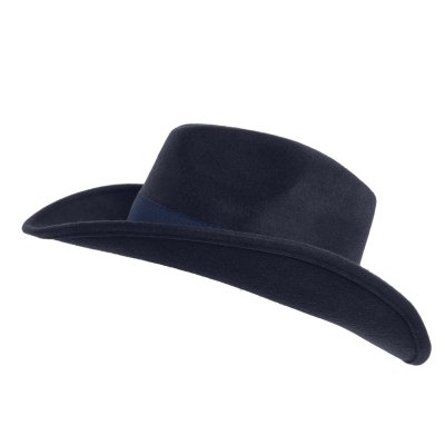 Hatter - Gårda Pocatello Crushable Wool felt Western hat (blå)
