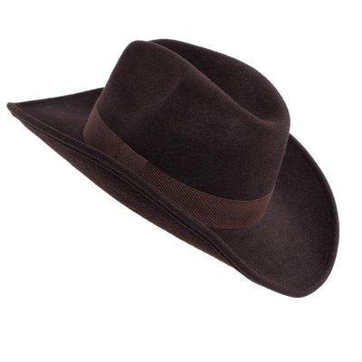 Hatter - Gårda Pocatello Crushable Wool felt Western hat (brun)