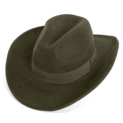 Hatter - Gårda Pocatello Crushable Wool felt Western hat (grønn)