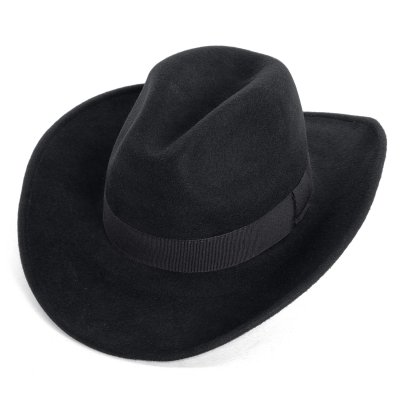 Hatter - Gårda Pocatello Crushable Wool felt Western hat (svart)