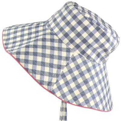 Hatter - Gårda Poppy Checkered sun hat (blå)