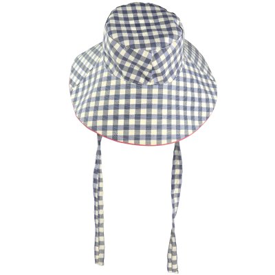 Hatter - Gårda Poppy Checkered sun hat (blå)