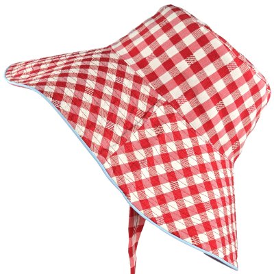 Hatter - Gårda Poppy Checkered sun hat (rød)