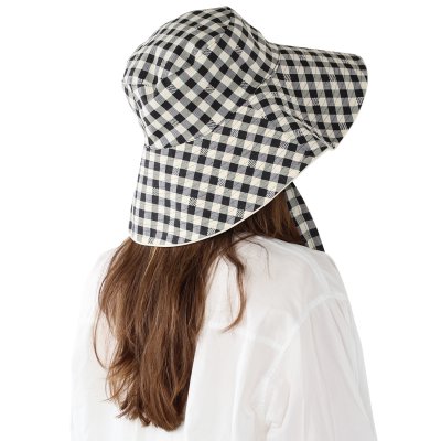 Hatter - Gårda Poppy Checkered sun hat (svart)