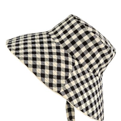 Hatter - Gårda Poppy Checkered sun hat (svart)