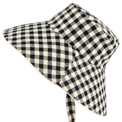 Hatter - Gårda Poppy Checkered sun hat (svart)
