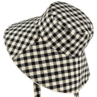 Hatter - Gårda Poppy Checkered sun hat (svart)