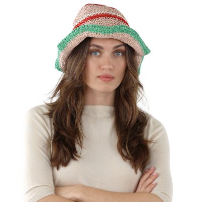 Stråhatt - Gårda Praiano Bucket hat (multi)