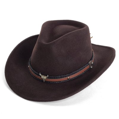 Hatter - Gårda Santaquin Crushable Wool felt Western hat (brun)