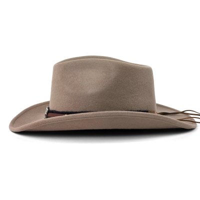 Hatter - Gårda Santaquin Crushable Wool felt Western hat (taupe)