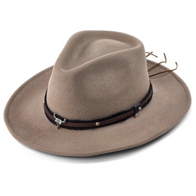 Hatter - Gårda Santaquin Crushable Wool felt Western hat (taupe)